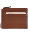 Champs Men's Onyx Collection Leather Zip Card Case In Brown