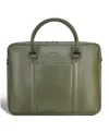 Champs Onyx Collection Leather Briefcase In Khaki