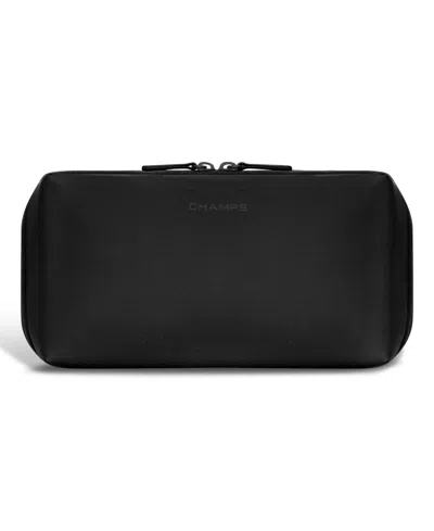 Champs Onyx Collection Toiletry Bag In Black