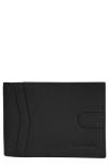 Champs Onyx Id Flap Leather Bifold Wallet In Black