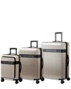 Champs Onyx Ii 3pc Expandable Luggage Set In Neutral