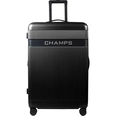 Champs Onyx Ii Expandable Hardside Medium Checked Bag In Black