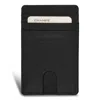 Champs Onyx / Leather Access Card Case In Black