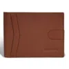 Champs Onyx / Leather Access Center Wing Wallet In Brown