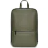 Champs Onyx Leather Backpack In Khaki