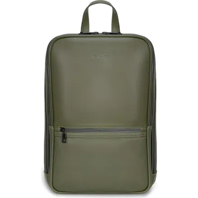 Champs Onyx Leather Backpack In Khaki