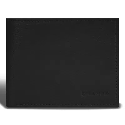 Champs Onyx / Leather Bi-fold Wallet In Black