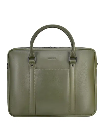 Champs Onyx Leather Briefcase In Brown