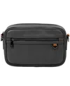 Champs Onyx Leather Cross Body Bag In Black