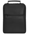 Champs Onyx Leather Compact Backpack In Black