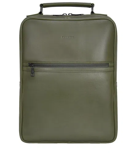 Champs Onyx Leather Compact Backpack In Brown