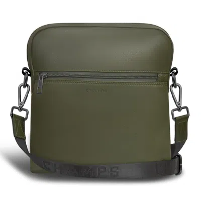 Champs Onyx / Leather Cross-body Bag In Green