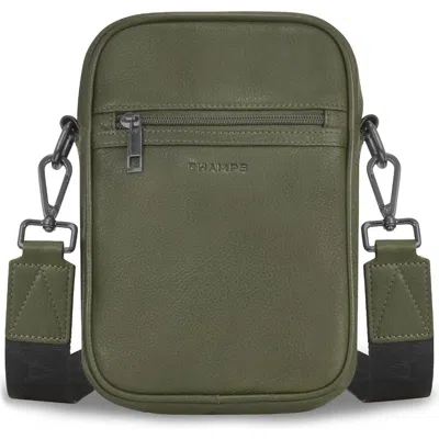 Champs Onyx Leather Crossbody Bag In Khaki