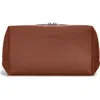 Champs Onyx Leather Dopp Kit In Brown