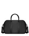 Champs Onyx Leather Duffel Bag In Black