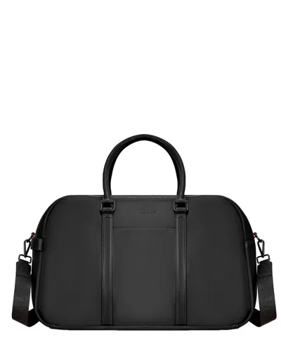 Champs Onyx Leather Duffel Bag In Black
