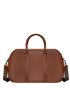 Champs Onyx Leather Duffel Bag In Brown