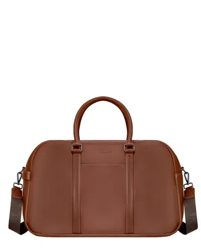 Champs Onyx Leather Duffel Bag In Brown