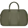 Champs Onyx Leather Duffel Bag In Khaki