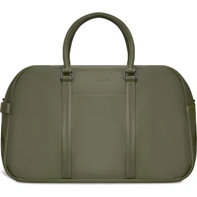 Champs Onyx Leather Duffel Bag In Khaki