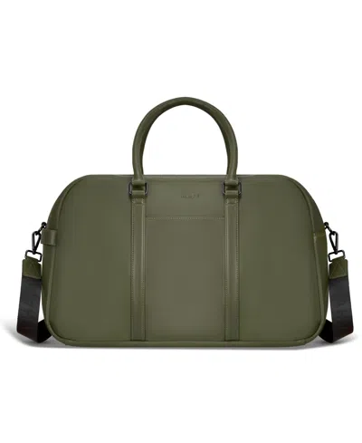 Champs Onyx Leather Duffle Bag In Khaki