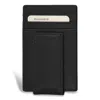 Champs Onyx / Leather Mag Card Case In Black
