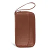 Champs Onyx / Leather Multi Passport Case In Brown