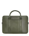 Champs Onyx Leather Slim Briefcase In Brown