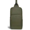 Champs Onyx Leather Sling Bag In Khaki