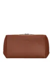 Champs Onyx Leather Toiletry Bag In Brown