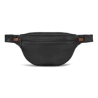 Champs Onyx / Leather Waist-pack In Black