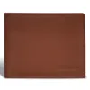Champs Onyx / Leather Zip Bi-fold Wallet In Brown