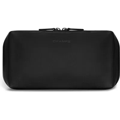 Champs Onyx Waterproof Toiletry Bag In Black