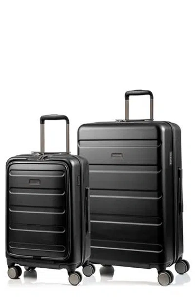 Champs Tech 2-piece Wheeled Luggage Set In Black