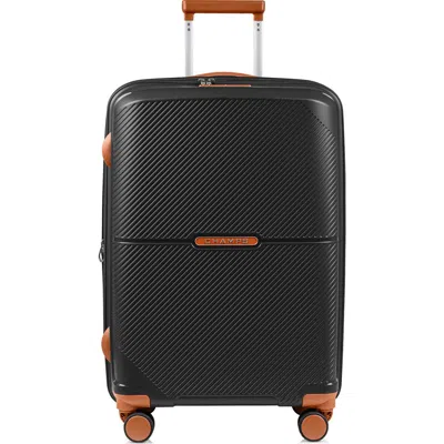 Champs Vintage Aura 24-inch Hardside Spinner Suitcase In Black