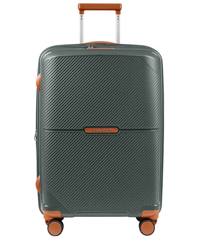 Champs Vintage Aura Expandable Medium Carry On In Green