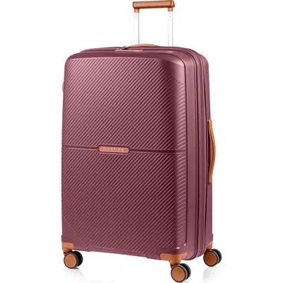 Champs Vintage Aura Large 28-inch Hardside Spinner Suitcase In Burgundy