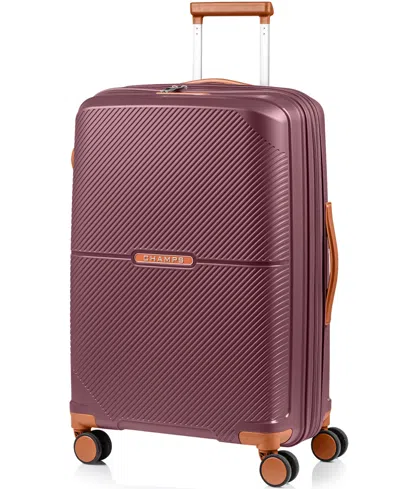 Champs Vintage Aura Medium Hardside Expandable Check-in Spinner In Burgundy
