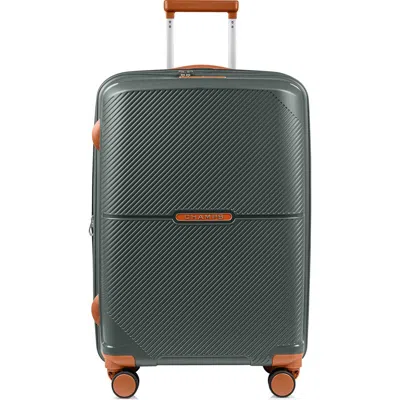 Champs Vintage Aura Medium Hardside Spinner Suitcase In Green