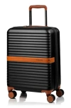 Champs Vintage Ii 20-inch Hardside Spinner Carry-on In Black
