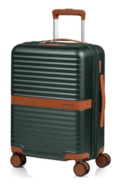 Champs Vintage Ii 20-inch Hardside Spinner Carry-on In Green