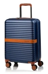 Champs Vintage Ii 20-inch Hardside Spinner Carry-on In Navy