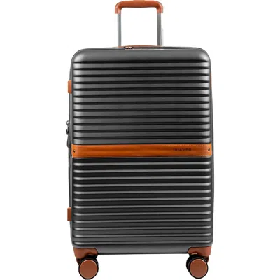 Champs Vintage Ii 24-inch Hardside Spinner Luggage In Dark Grey