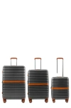 Champs Vintage Ii 3-piece Wheeled Luggage Set In Dark Grey
