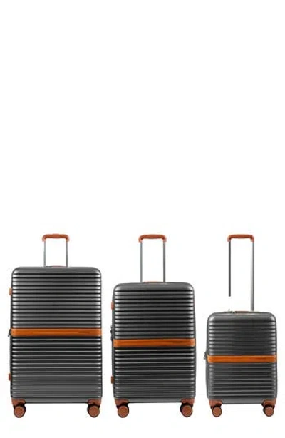 Champs Vintage Ii 3-piece Wheeled Luggage Set In Gray