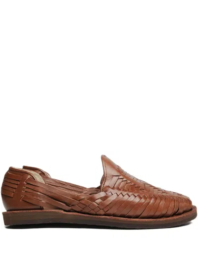 Chamula Cancun Woven Leather Loafers