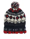Chamula Fair Isle-pattern Pom-pom Beanie In Multi