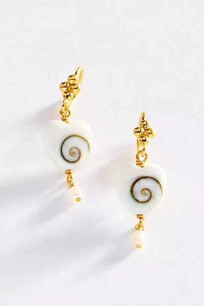 Chan Luu Amour Sprial Drop Earrings In Gold