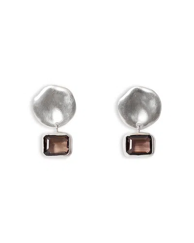 Chan Luu Bastion Gemstone Drop Earrings In Metallic