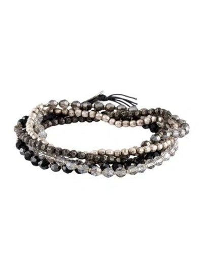 Pre-owned Chan Luu Bead Wrap Bracelet, 6" In Multicolor